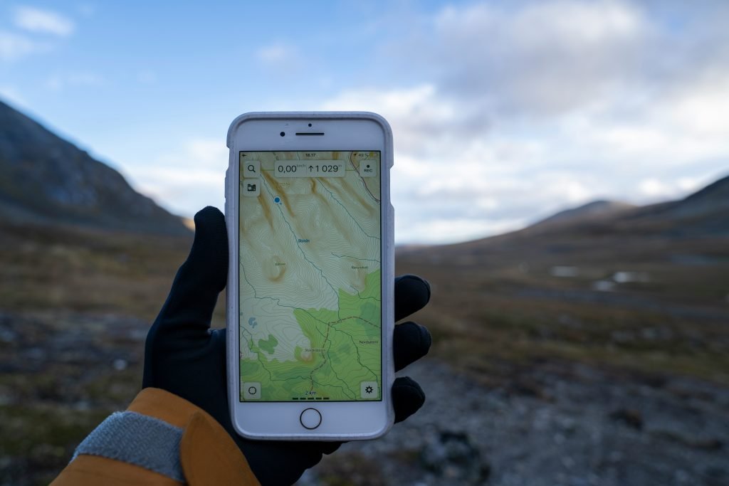 AI-powered route planning app interface